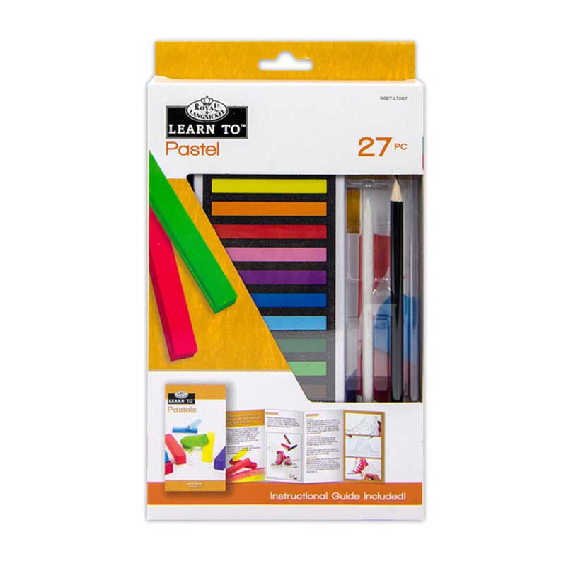 Set invata sa pictezi, 27 piese, pastel cretat, Royal & Langnickel