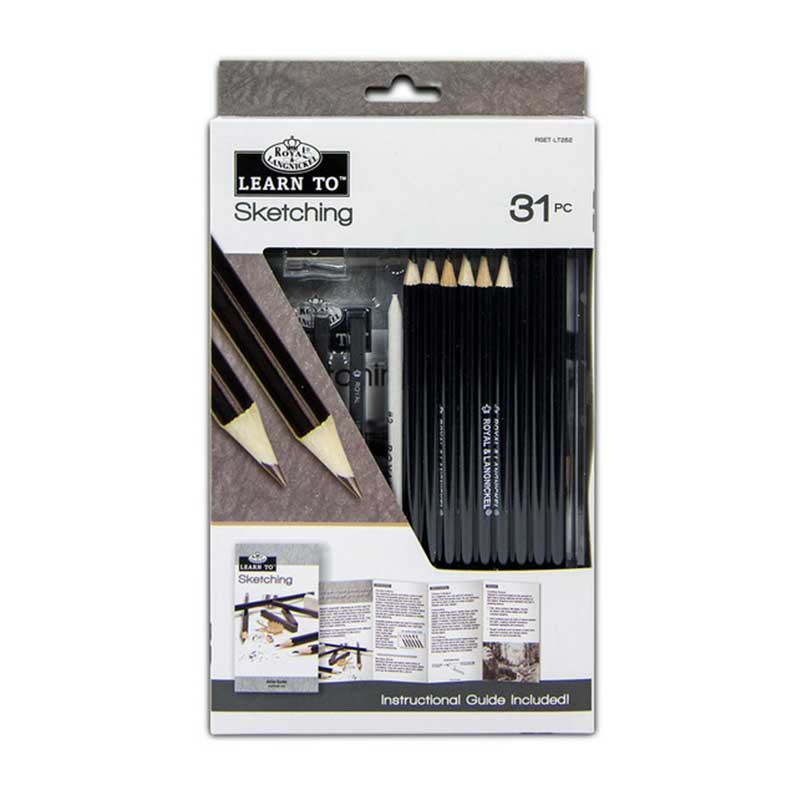 Set invata sa schitezi, 31 piese, schite, Royal & Langnickel Set invata sa schitezi, 31 piese, schite, Royal & Langnickel