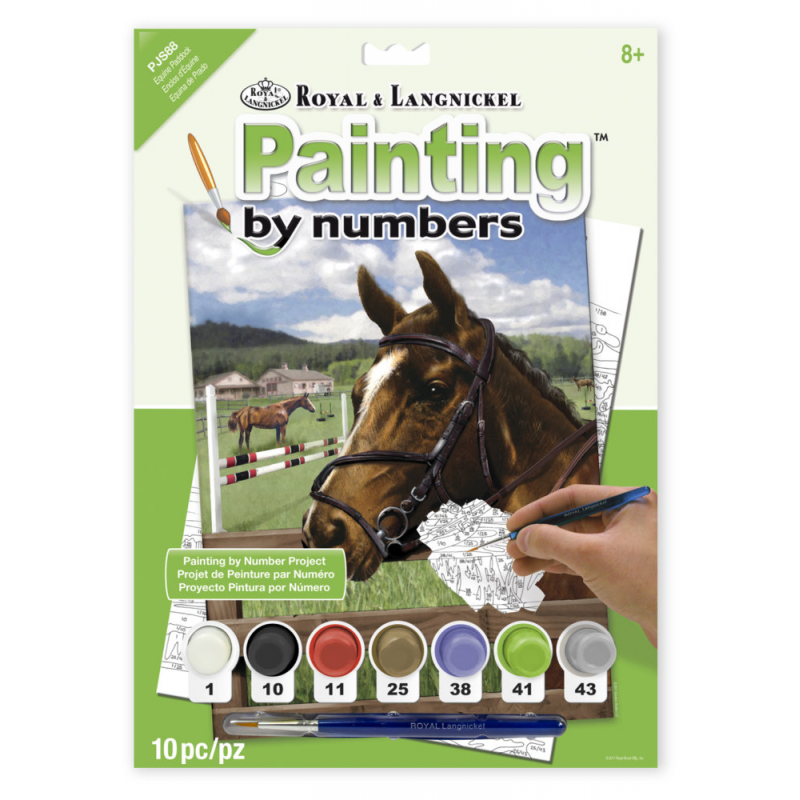 Set pictura pe numere, Royal Langnickel, 88 - Equine Paddock