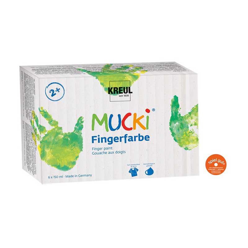 Set vopseluri finger paint, 6 x 150ml, Mucki C. Kreul 2