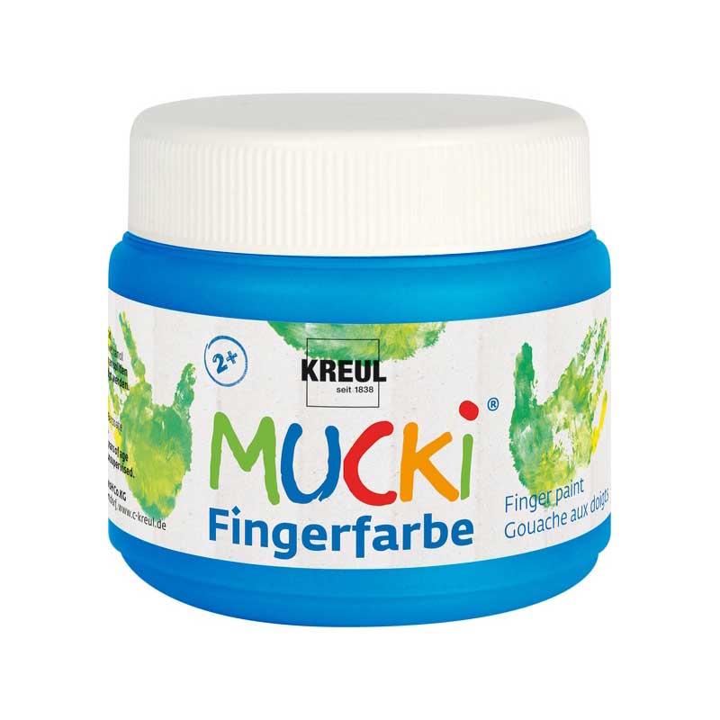 Vopsea pentru copii, Mucki finger paint, 150ml - Blue