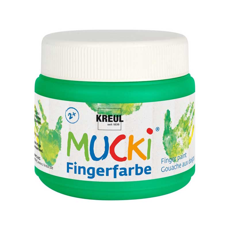 Vopsea pentru copii, Mucki finger paint, 150ml - Green