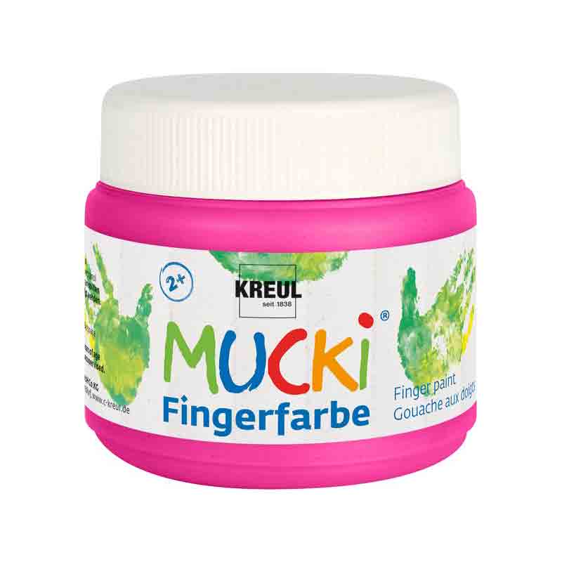 Vopsea pentru copii, Mucki finger paint, 150ml - Pink