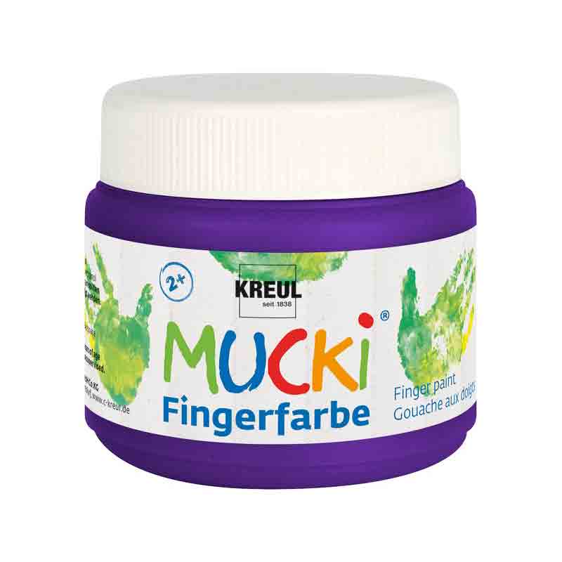 Vopsea pentru copii, Mucki finger paint, 150ml - Violet