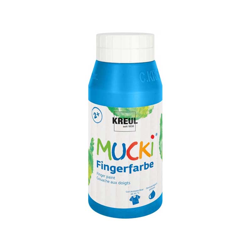 Vopsea pentru copii, Mucki finger paint, 750ml - Blue