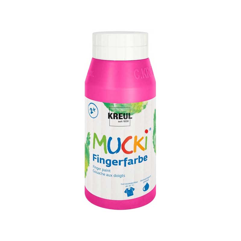 Vopsea pentru copii, Mucki finger paint, 750ml - Pink