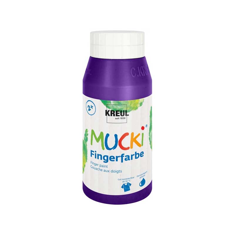 Vopsea pentru copii, Mucki finger paint, 750ml - Violet