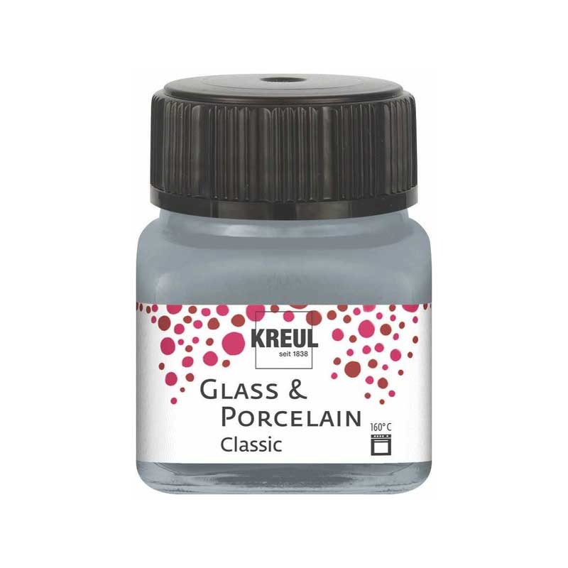 Vopsea pentru sticla si portelan, C. Kreul, 20ml, Silver