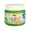 Vopsea pentru textile, Mucki finger paint, 150ml - Green