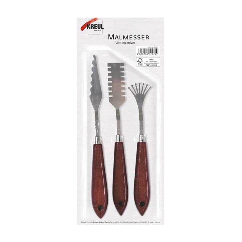 Set 3 cutite de pictura, C. Kreul