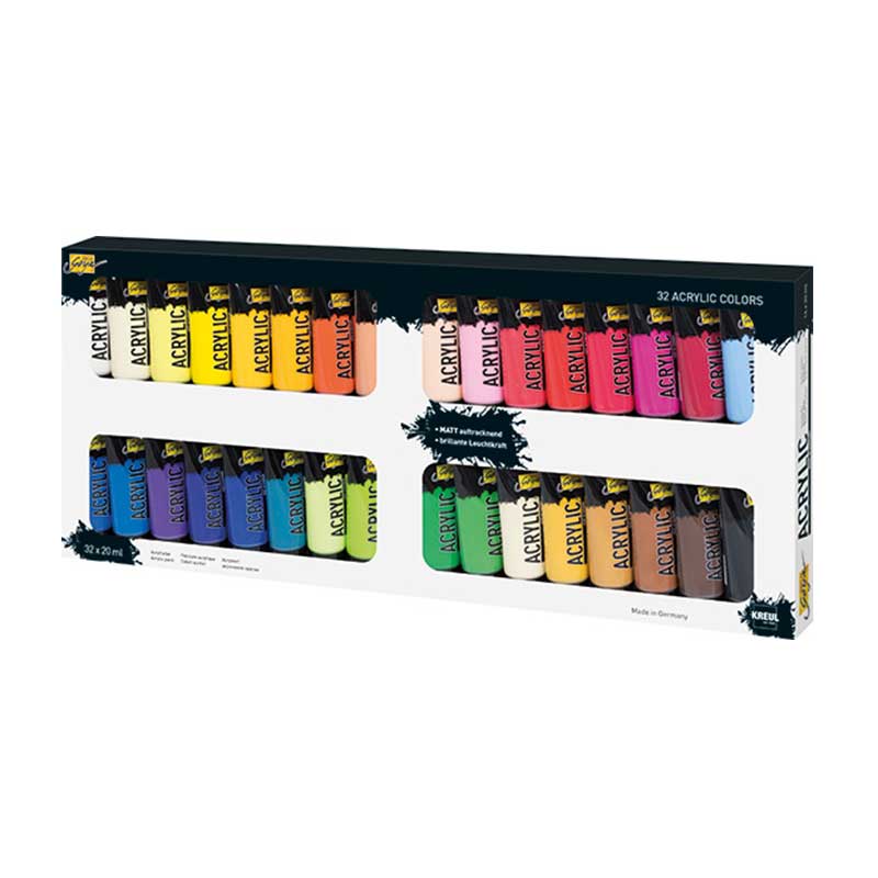 Set 32 x 20ml culori acrilice, Solo Goya