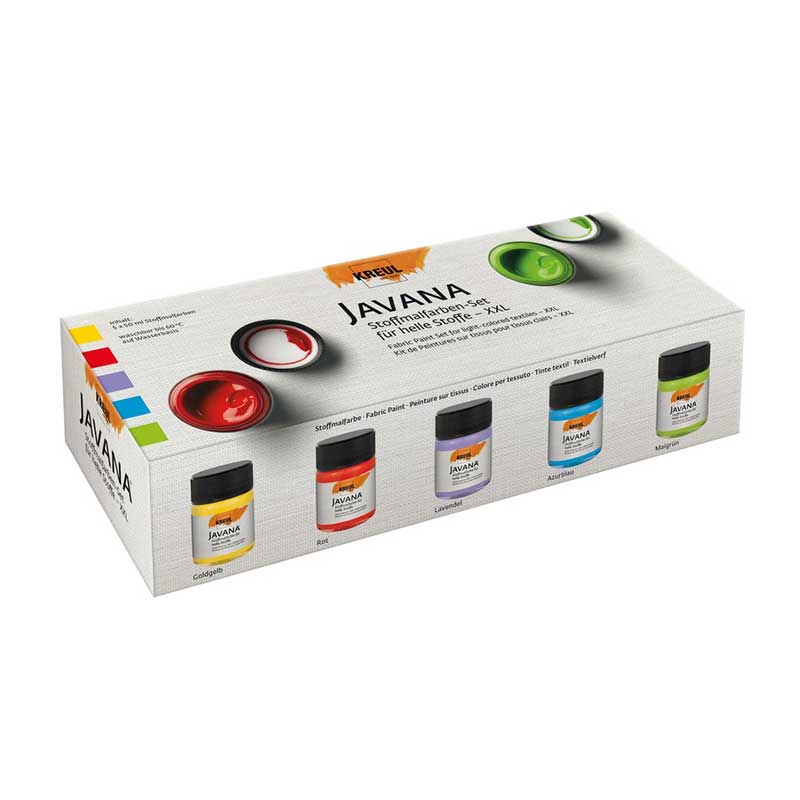 Set 5 x 50ml culori textile, Javana C. Kreul