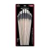 Set 12 pensule rotunde, fir natural White Bristle Royal