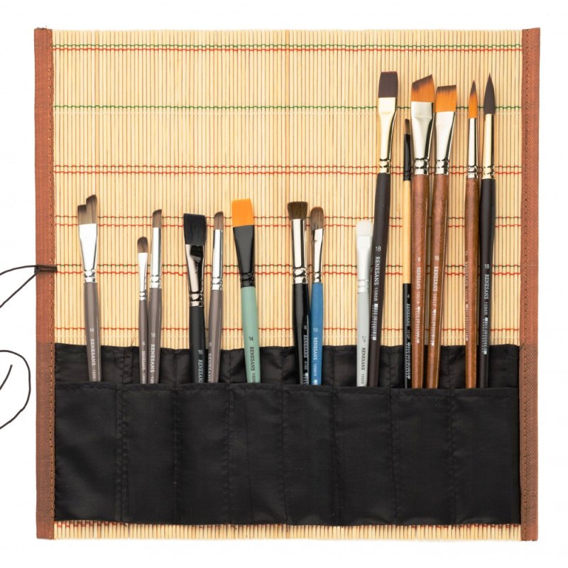 Etui pensule, bambus, Renesans, dimensiunea 36 x 36 cm