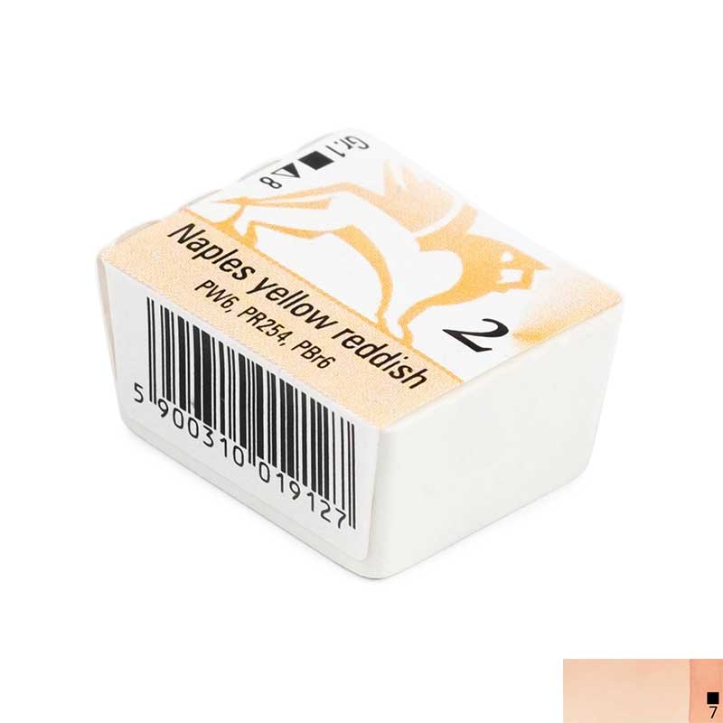 Godeta acuarela extrafina Aquarelle Renesans, 02 Naples yellow reddish