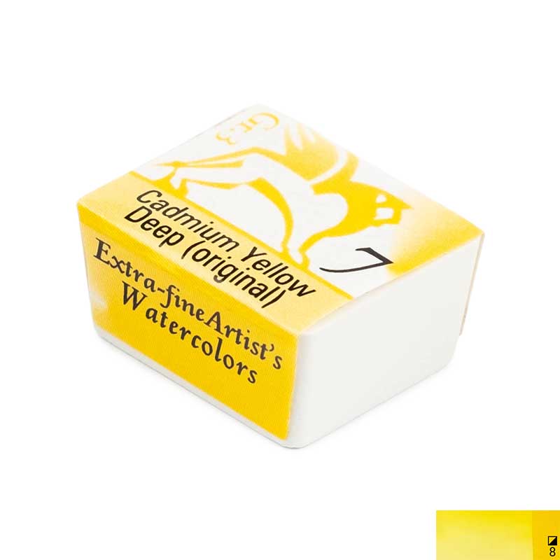 Godeta acuarela extrafina Aquarelle Renesans, 07 Cadmium yellow deep