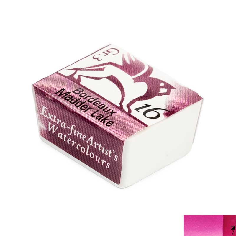 Godeta acuarela extrafina Aquarelle Renesans, 16 Bordeaux madder lake