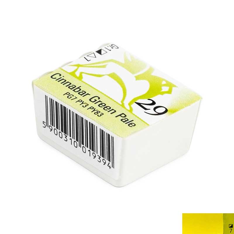 Godeta acuarela extrafina Aquarelle Renesans, 29 Cinnabar green pale