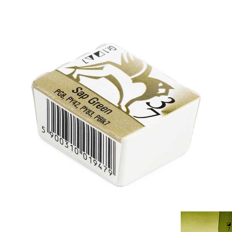 Godeta acuarela extrafina Aquarelle Renesans, 37 Sap green