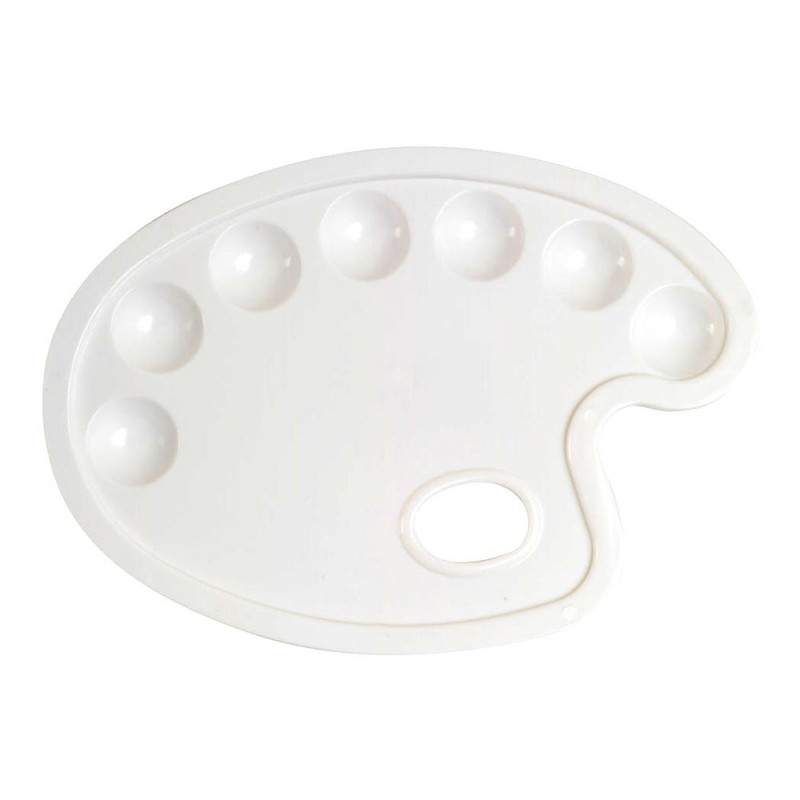 Paleta pictura din plastic, ovala, Renesans, 27 x 36 cm