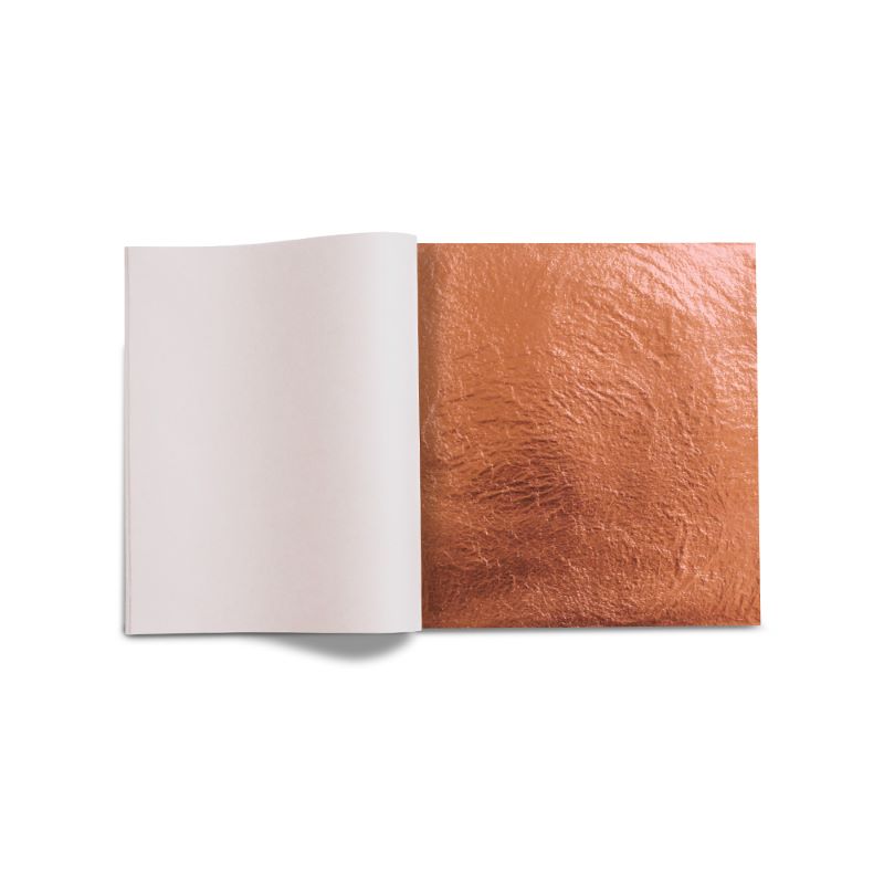 Foita schlagmetal cupru 14x14 cm, 25 foite, Divolo