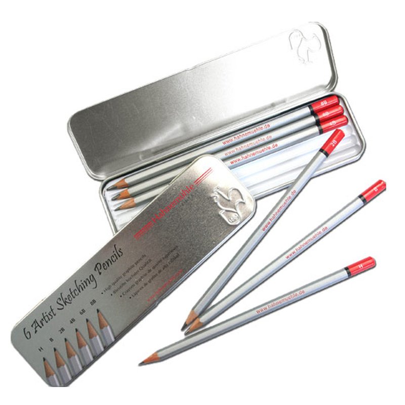 Set 2 blocuri pentru schite si desen A4, 100 coli, 96g + 1 trusa creioane grafit Hahnemühle (3) Set 2 blocuri pentru schite si desen A4, 100 coli, 96g + 1 trusa creioane grafit Hahnemühle