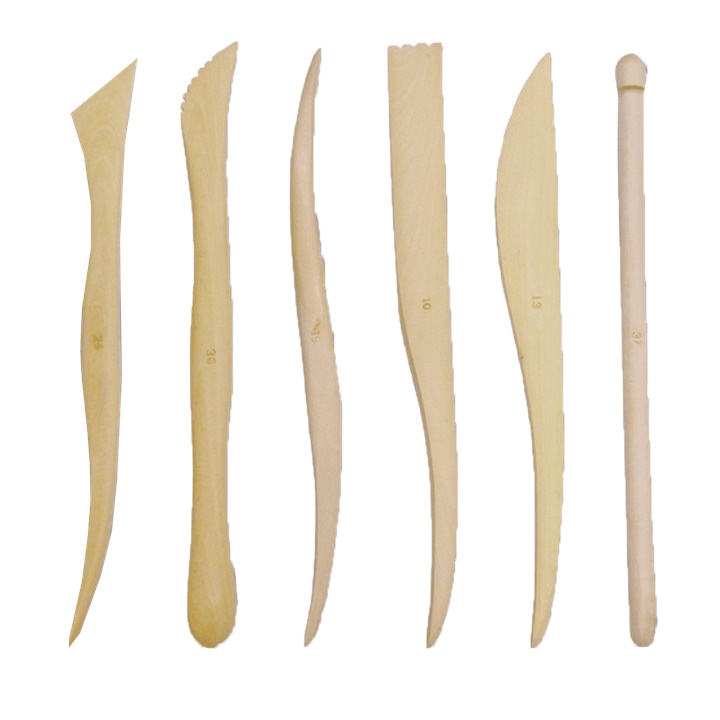 Set 6 ebosoare lemn, 15cm, Royal & Langnickel