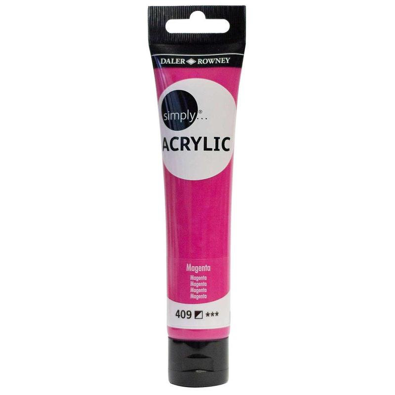 Culoare acrilica Simply, Magenta, 75 ml