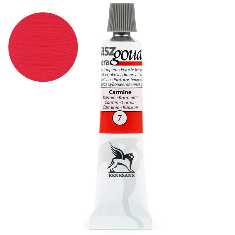 Culori guase extrafine, Renesans, 20ml, 07 Carmine