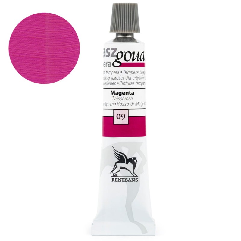 Culori guase extrafine, Renesans, 20ml, 09 Magenta