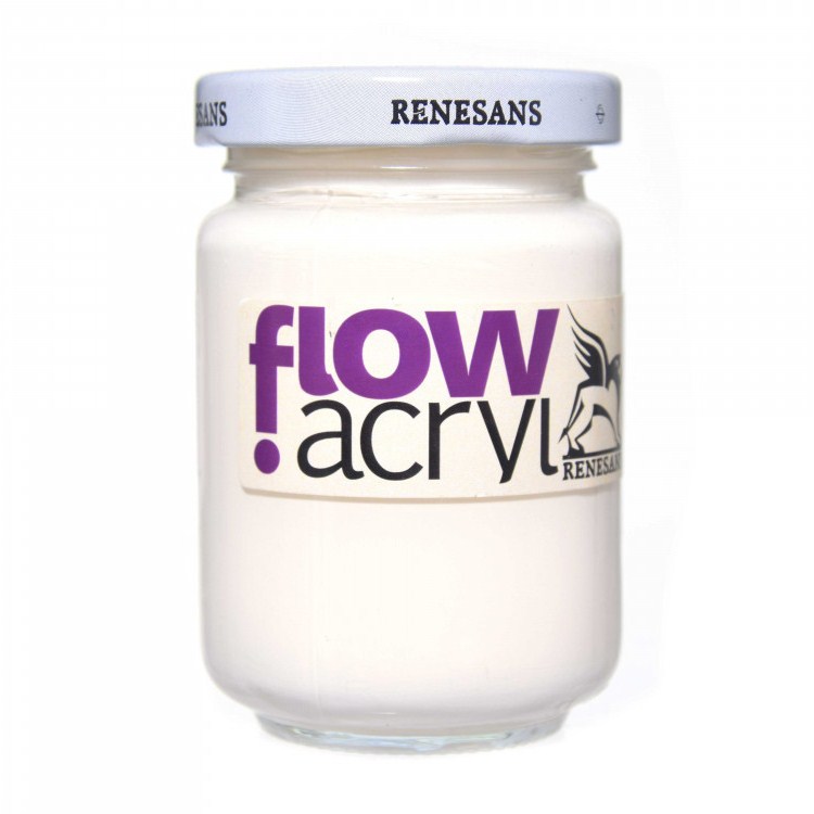 Culori vinilice Flow acryl Renesans, 125ml, 02 Ivory White Culori vinilice Flow acryl Renesans, 125ml, 02 Ivory White