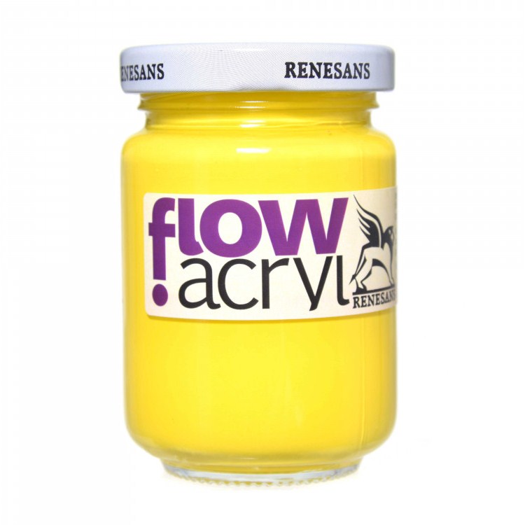 Culori vinilice Flow acryl Renesans, 125ml, 05 Primary Yellow