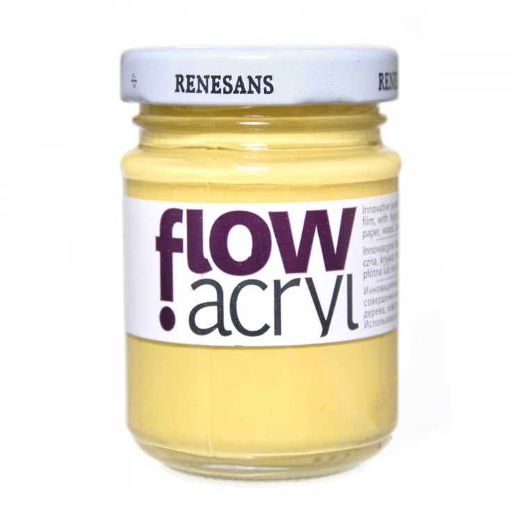 Culori vinilice Flow acryl Renesans, 125ml, 08 Naples Yellow