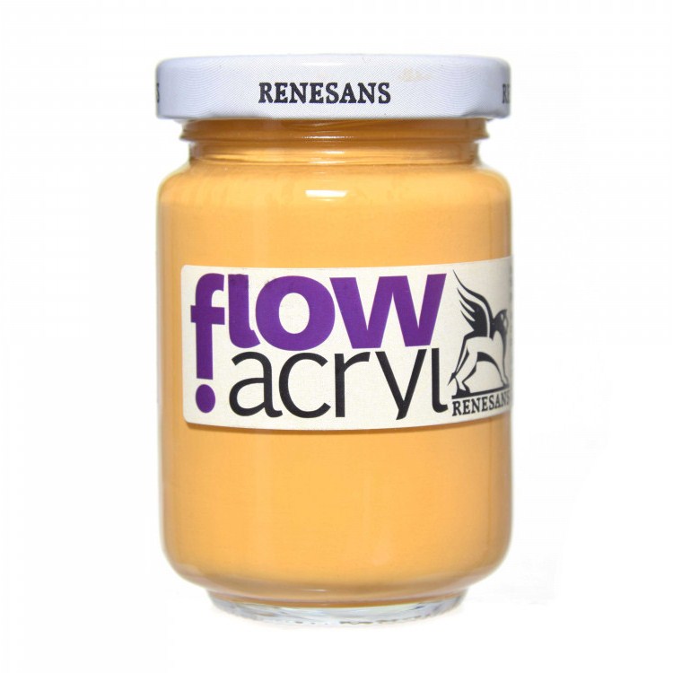 Culori vinilice Flow acryl Renesans, 125ml, 09 Yellow Ochre