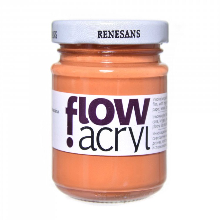 Culori vinilice Flow acryl Renesans, 125ml, 10 Raw Sienna