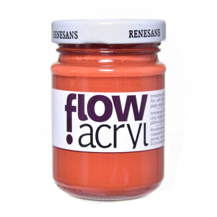 Culori vinilice Flow acryl Renesans, 125ml, 11 Red Ochre