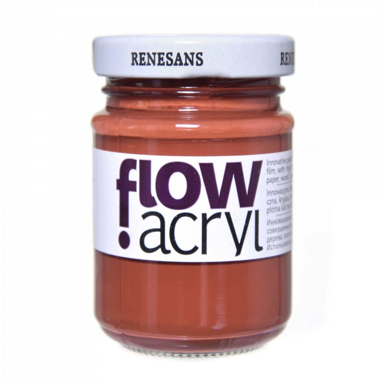 Culori vinilice Flow acryl Renesans, 125ml, 12 Burnt Sienna