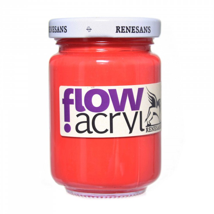 Culori vinilice Flow acryl Renesans, 125ml, 15 Vemillion
