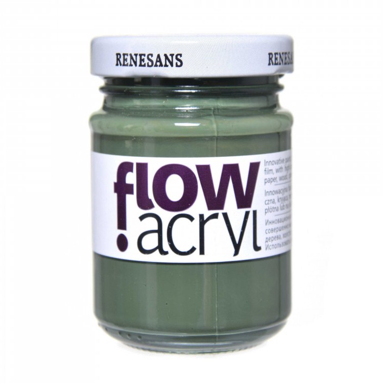 Culori vinilice Flow acryl Renesans, 125ml, 18 Verdaccio