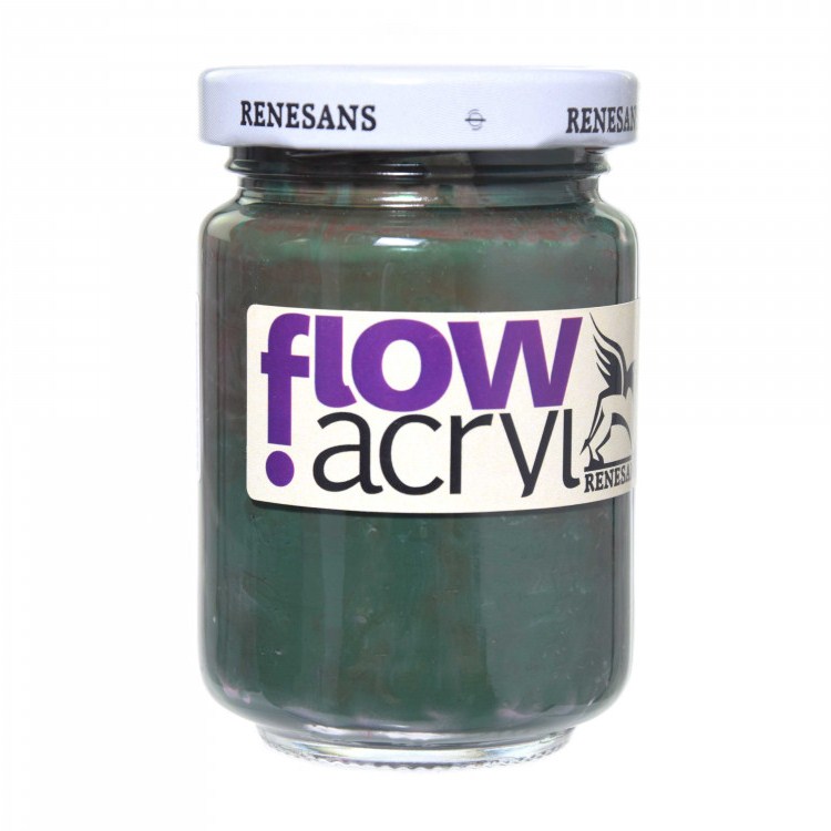 Culori vinilice Flow acryl Renesans, 125ml, 22 Sap Green