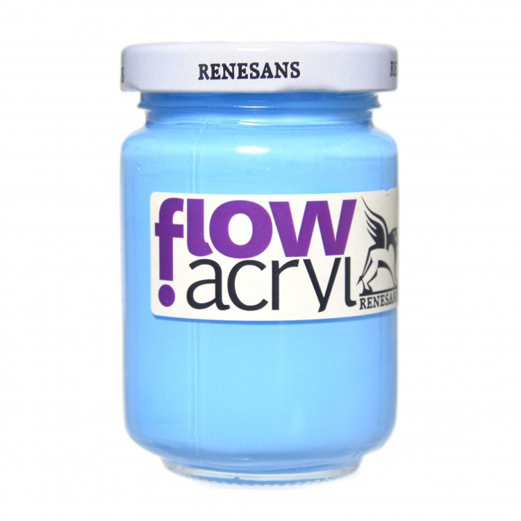 Culori vinilice Flow acryl Renesans, 125ml, 23 Sky Blue