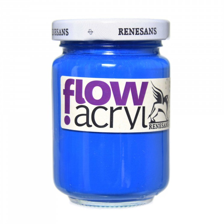 Culori vinilice Flow acryl Renesans, 125ml, 24 Phthalo Blue