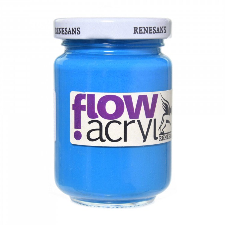 Culori vinilice Flow acryl Renesans, 125ml, 27 Primary Blue