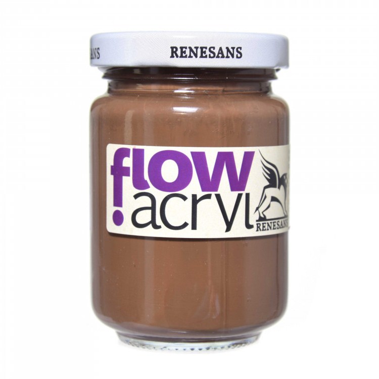 Culori vinilice Flow acryl Renesans, 125ml, 32 Raw Umber