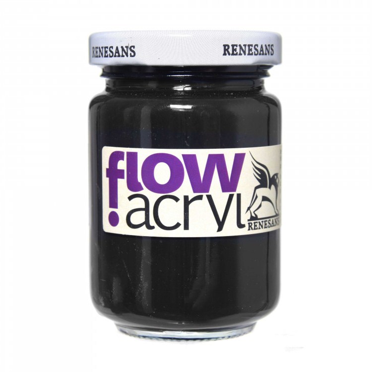 Culori vinilice Flow acryl Renesans, 125ml, 33 Black