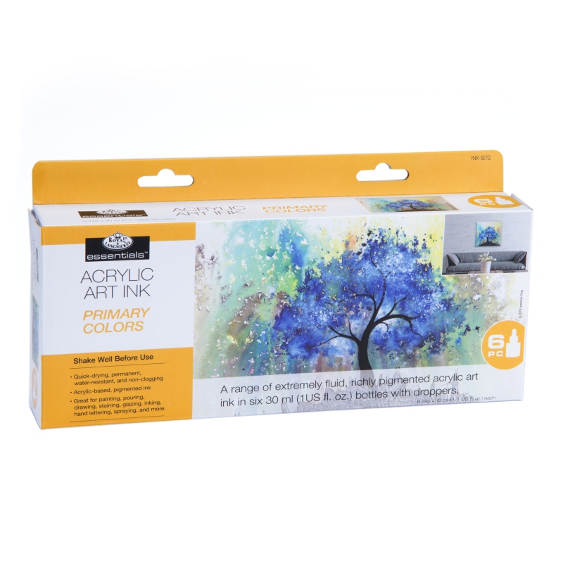 Set tus acrilic, 6 x 30 ml, culori primare, Royal & Langnickel