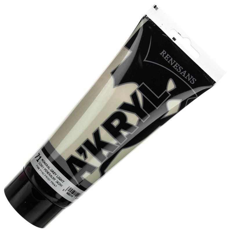 Culoare acrilica, Renesans A’kryl, 200ml, 71 Mineral Grey Light
