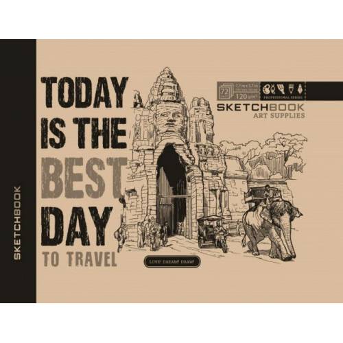 Sketchbook Mandarin Kraft 120g, 36 coli, format 14,5 x 19,7 cm