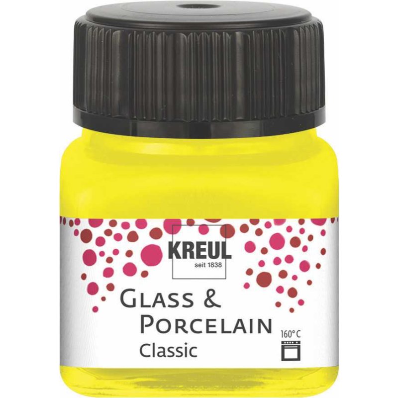 Vopsea pentru sticla si portelan, C. Kreul, 20ml, Canary Yellow