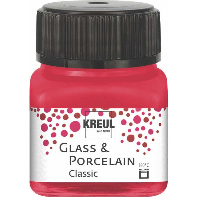 Vopsea pentru sticla si portelan, C. Kreul, 20ml, Carmine Red